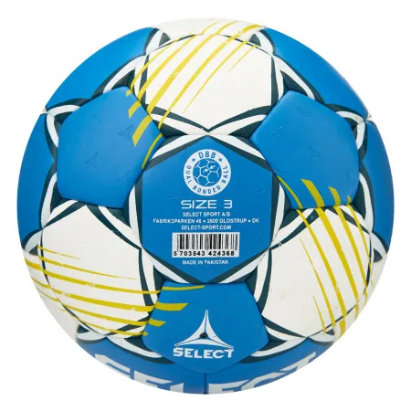 Мяч ганд. SELECT HB FORCE DB V25, 1622858205, Senior (р.3), EHF Appr,ПУ, гибр.сш., сине-белый за 8&nbsp;438.80 ₽ купить в Улан-Удэ