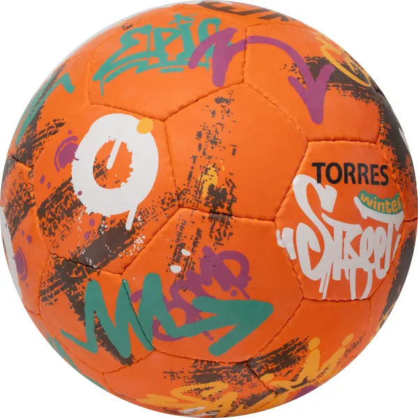 Мяч футб. TORRES Winter Street, F023285, р.5, 32 пан, рез, 4 подкл. слоя, руч. сшив,оранж-мультик. за 2&nbsp;713.20 ₽ в Улан-Удэ