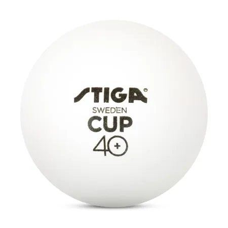 Мяч для наст. тенниса Stiga Cup ABS, 1110-2510-12, диам.40+мм, пластик, упак. 12 шт, белый за 1&nbsp;774.80 ₽ купить в Улан-Удэ