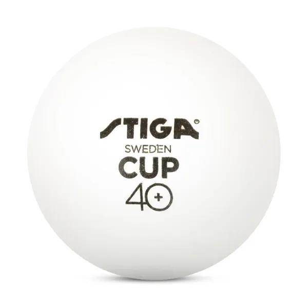 Мяч для наст. тенниса Stiga Cup ABS, 1110-2510-12, диам.40+мм, пластик, упак. 12 шт, белый за 1&nbsp;774.80 ₽ в Улан-Удэ