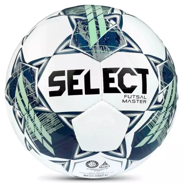 Мяч футзал. SELECT Futsal Master Shiny V22, 1043460004, р.4, Basic,32п, гл.ПУ, руч.сш,бел-син-зел за 7&nbsp;539.50 ₽ в Улан-Удэ