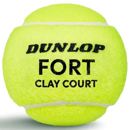 Мяч теннисный Dunlop Fort Clay Court 4B, 601613, уп.4 шт,одобр.ITF и FFT,сукно,нат.резина,желтый за 1&nbsp;812.20 ₽ купить в Улан-Удэ