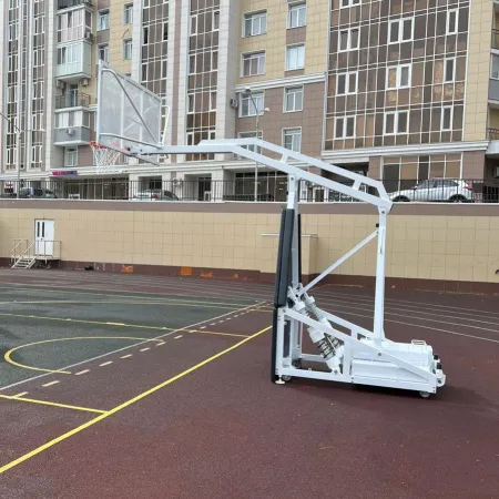 Баскетбольная стойка мобильная складная на пружинах вынос 2,25 м c противовесом ZAVODSPORTA за 530&nbsp;660 ₽ купить в Улан-Удэ