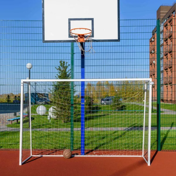 Баскетбольная стойка уличная одноопорная для игрового щита 1050х1800 мм вынос 1200 мм ZAVODSPORTA за 39&nbsp;600 ₽ в Улан-Удэ