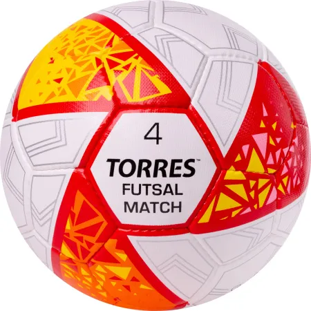 Мяч футзал. TORRES Futsal Match, FS323774, р.4, 32 панели. ПУ,4 подкл.слоя,ручн.сш,бело-крас-жёлт за 2&nbsp;454.80 ₽ купить в Улан-Удэ