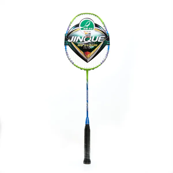 Ракетка для бадм. DOUBLE FISH JINQUE QT-1601, для продвинутых,карбон со струнами,литая,голубой
