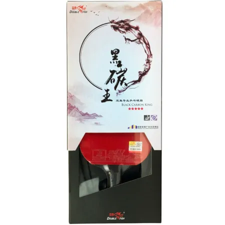 Ракетка для н/т DOUBLE FISH Black Carbon King Racket 5*****, для професс.,ITTF Appr.,накл.2,1,мм за 6&nbsp;434.50 ₽ купить в Улан-Удэ