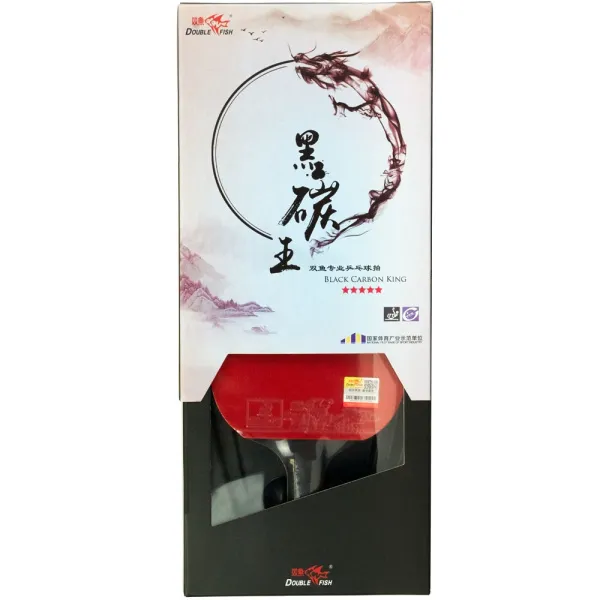 Ракетка для н/т DOUBLE FISH Black Carbon King Racket 5*****, для професс.,ITTF Appr.,накл.2,1,мм за 6&nbsp;434.50 ₽ в Улан-Удэ