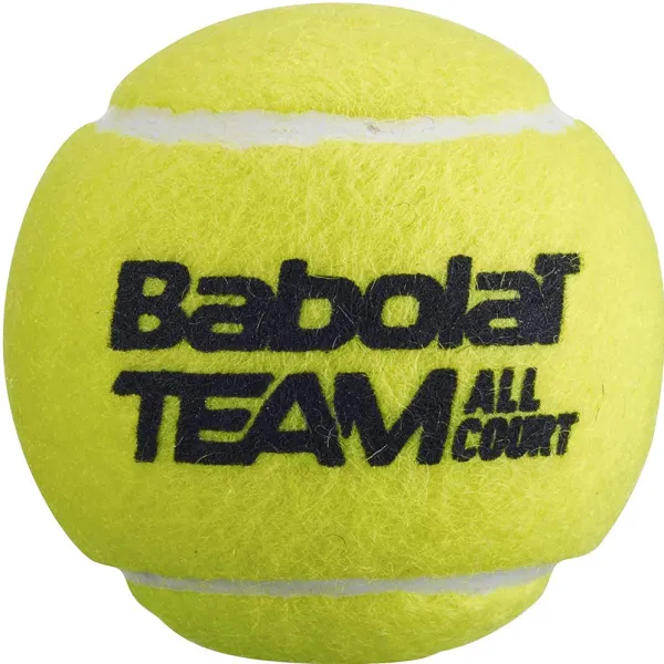 Мяч теннисный BABOLAT Team All Court,502081, уп.4 шт,одобр.ITF, сукно, нат.резина,желтый за 2&nbsp;385.10 ₽ в Улан-Удэ