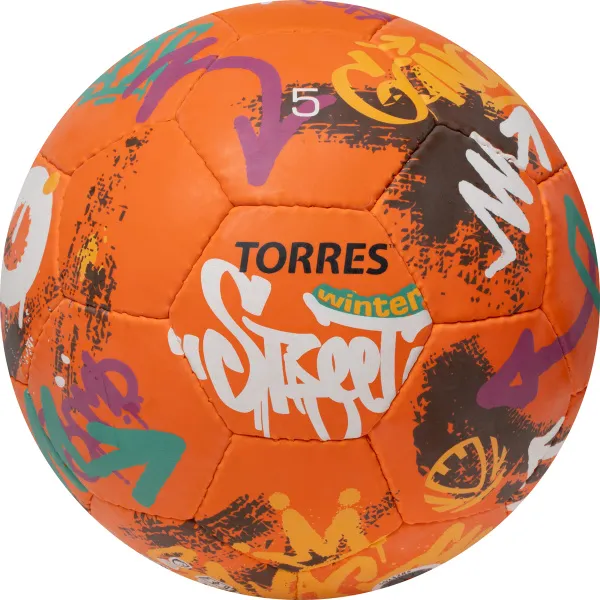 Мяч футб. TORRES Winter Street, F023285, р.5, 32 пан, рез, 4 подкл. слоя, руч. сшив,оранж-мультик. за 2&nbsp;713.20 ₽ в Улан-Удэ
