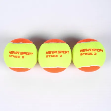 Мяч теннисный детский NS Orange, 5021005, уп.3 шт, резина, шерть, нейлон, желто-оранжевый за 613.70 ₽ купить в Улан-Удэ