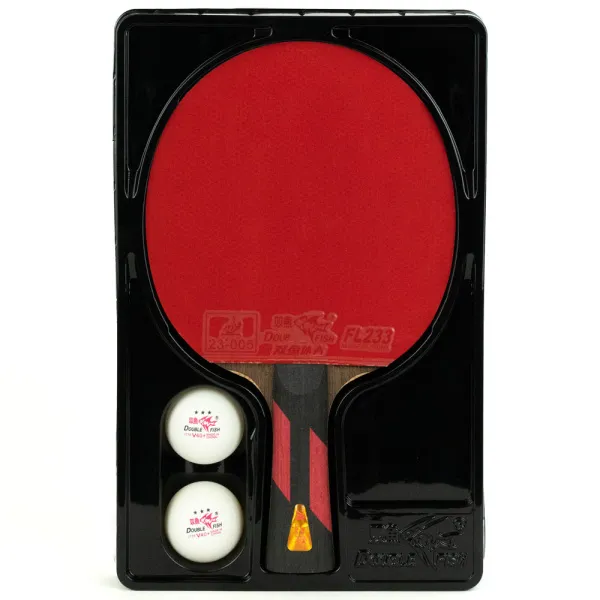Ракетка для н/т DOUBLE FISH 7A+C, для професс.,ITTF Appr.,накл.2,1мм,+ 2 мяча V40+мм ITTF Appr за 3&nbsp;559.80 ₽ в Улан-Удэ