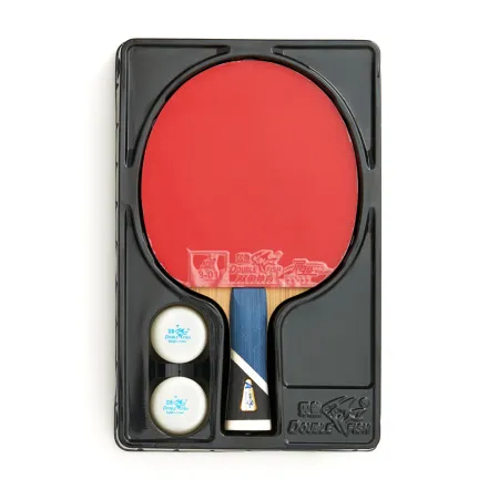 Ракетка для н/т DOUBLE FISH 5A+C, для продвин, ITTF Appr, накл. 2,1 мм, конич. ручка+ 2 мяча V40+мм за 2&nbsp;779.50 ₽ купить в Улан-Удэ